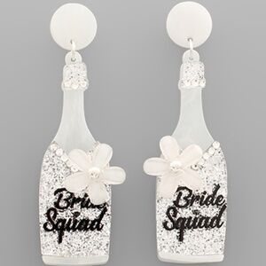 BRIDE SQUAD Champagne Earrings